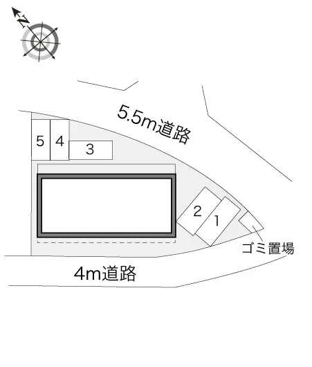 ★手数料０円★龍ケ崎市古城　月極駐車場（LP）